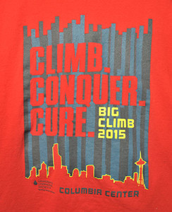 Tee Shirt from Big Climb for leukemia